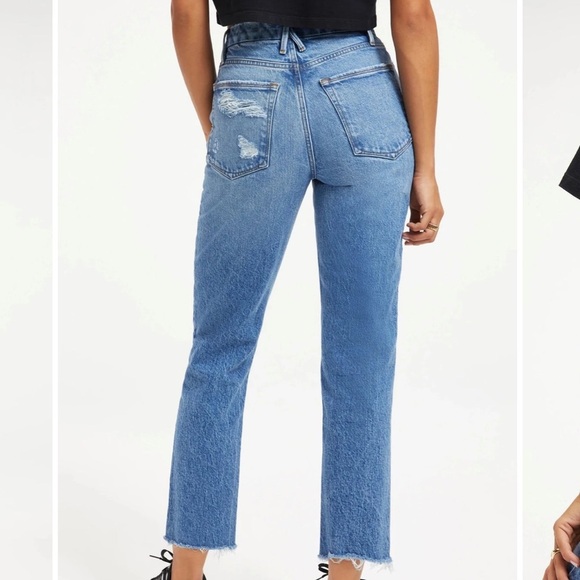 NWT GOOD AMERICAN | Good Vintage Fray in Indigo size 8 / 29 - Picture 3 of 6